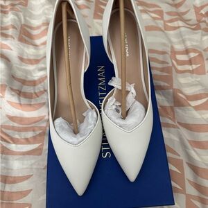 Stuart Weitzman White Pump